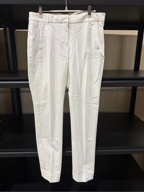 J. Crew White Straight Leg Pants